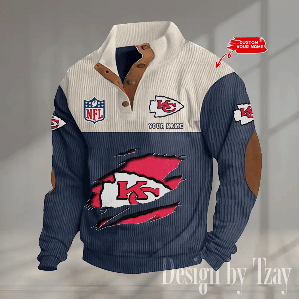SPECIAL LIMITED EDITION IN 2025 - Kansas City Chiefs Double Stand Collar Sport Hoodies S9DBSCH1377