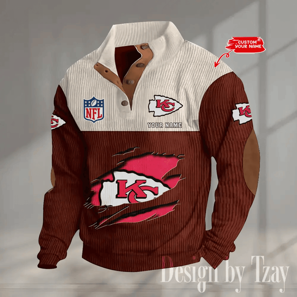 SPECIAL LIMITED EDITION IN 2025 - Kansas City Chiefs Double Stand Collar Sport Hoodies PBJQ7UZ
