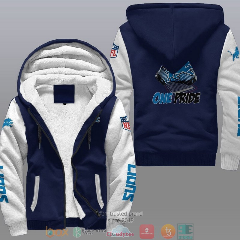Detroit Lions Fleece Zip Hoodie FZH342