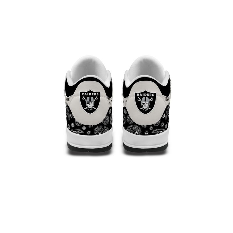 Las Vegas Raiders Basic Leather JD03 Shoes Men and Women PBZ1RVT