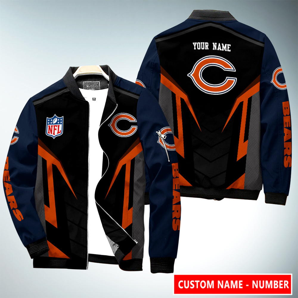 Chicago Bears Personalized Bomber Jacket AZCBJ125