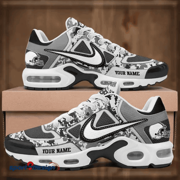 Cleveland Browns Custom Camo Print Athletic T-N Sneakers PBJK4N6