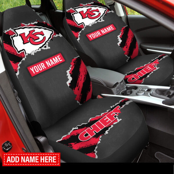 Kansas City Chiefs Personalized Car Seat Covers PBL6B7Y