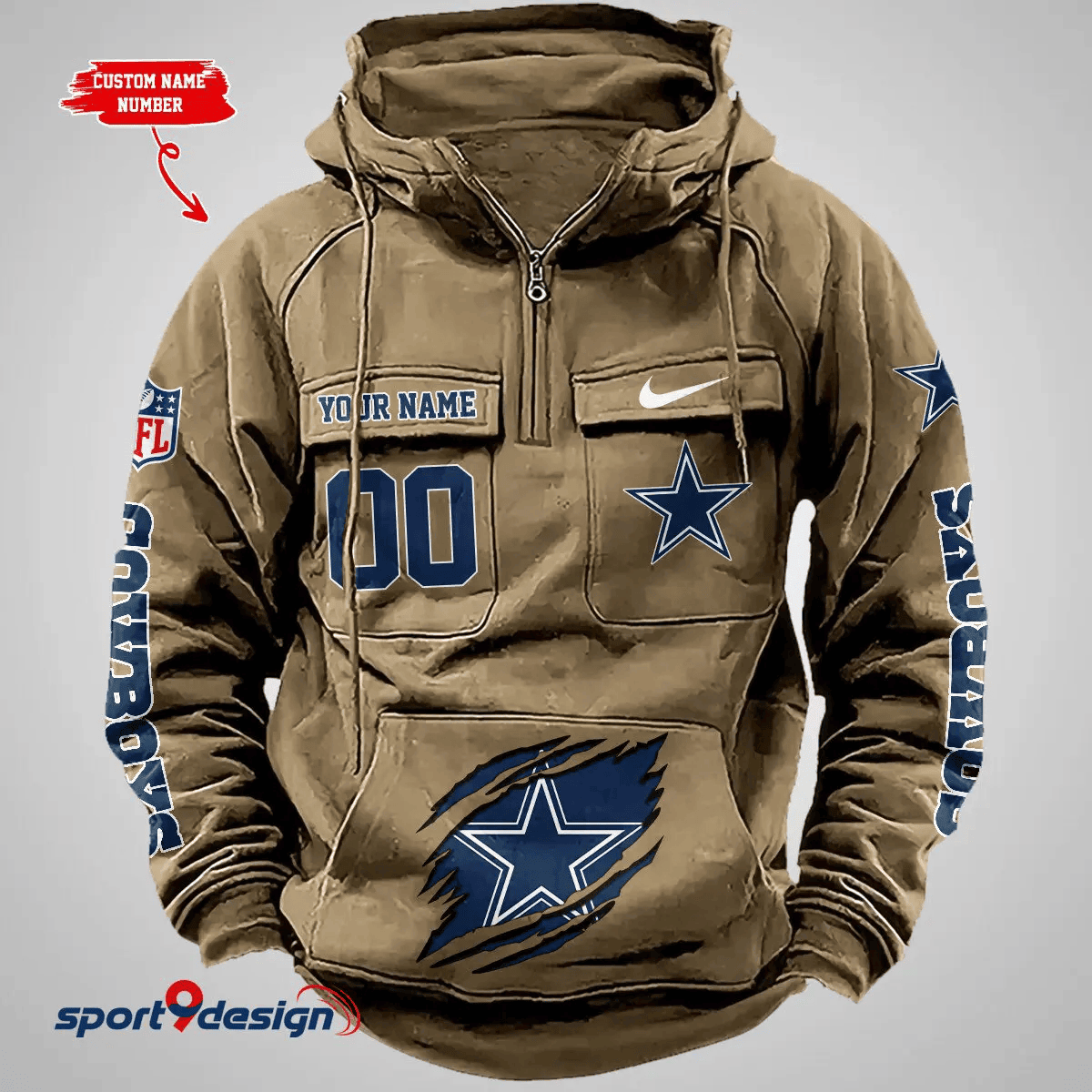 Dallas Cowboys Vintage Men Hoodie PBBNO02