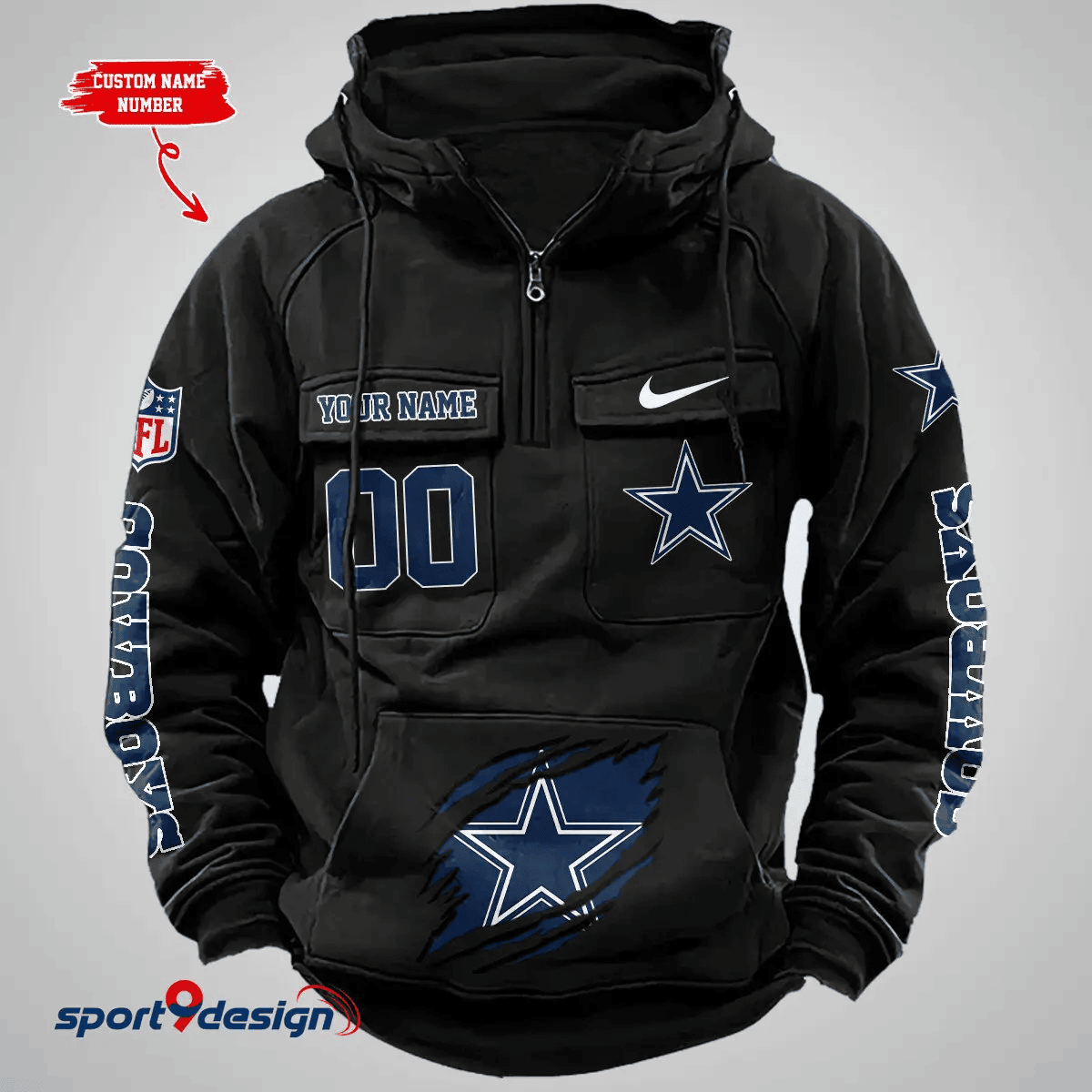 Dallas Cowboys Vintage Men Hoodie PBBNO02