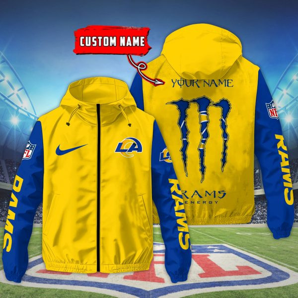 Los Angeles Rams Custom Windbreaker Outdoor Jacket Sport Fan Gift PBTCVW8