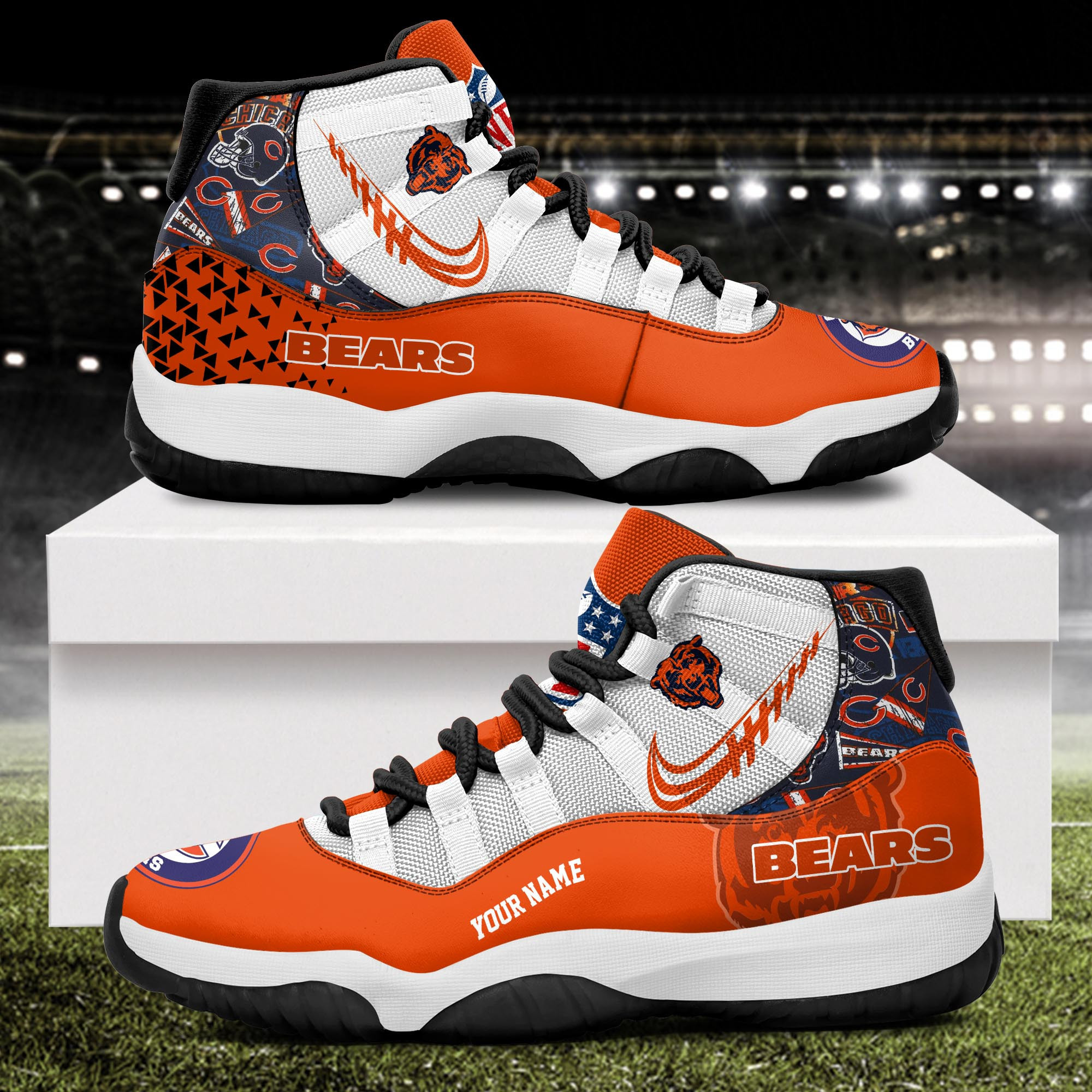 Chicago Bears Air Jordan 11 Shoess JD09