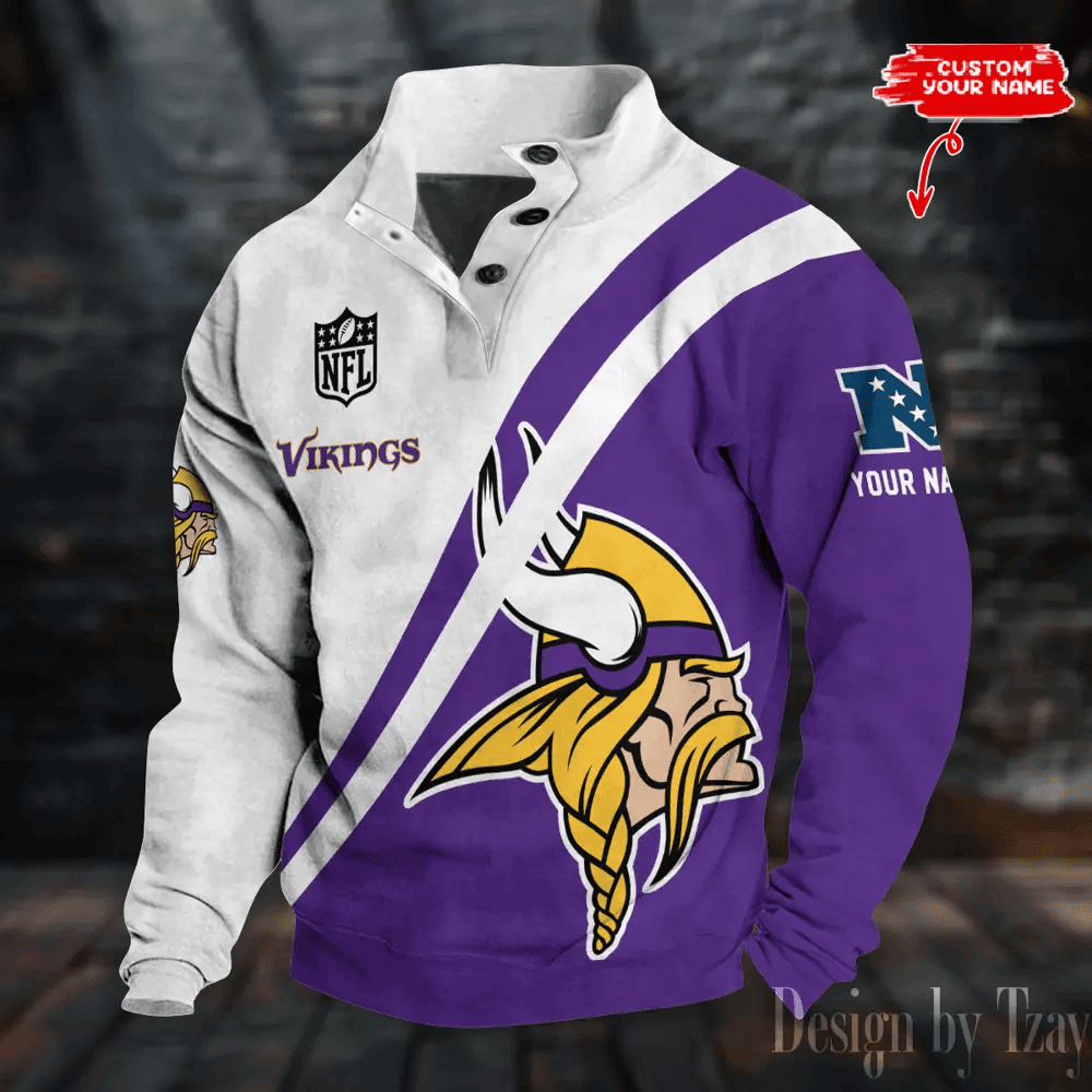 Minnesota Vikings Sports Print Sweatshirt S9DBSCH1