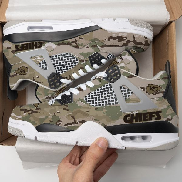 Kansas City Chiefs Camo Personalized AJ4 Sneaker PBY7J4X