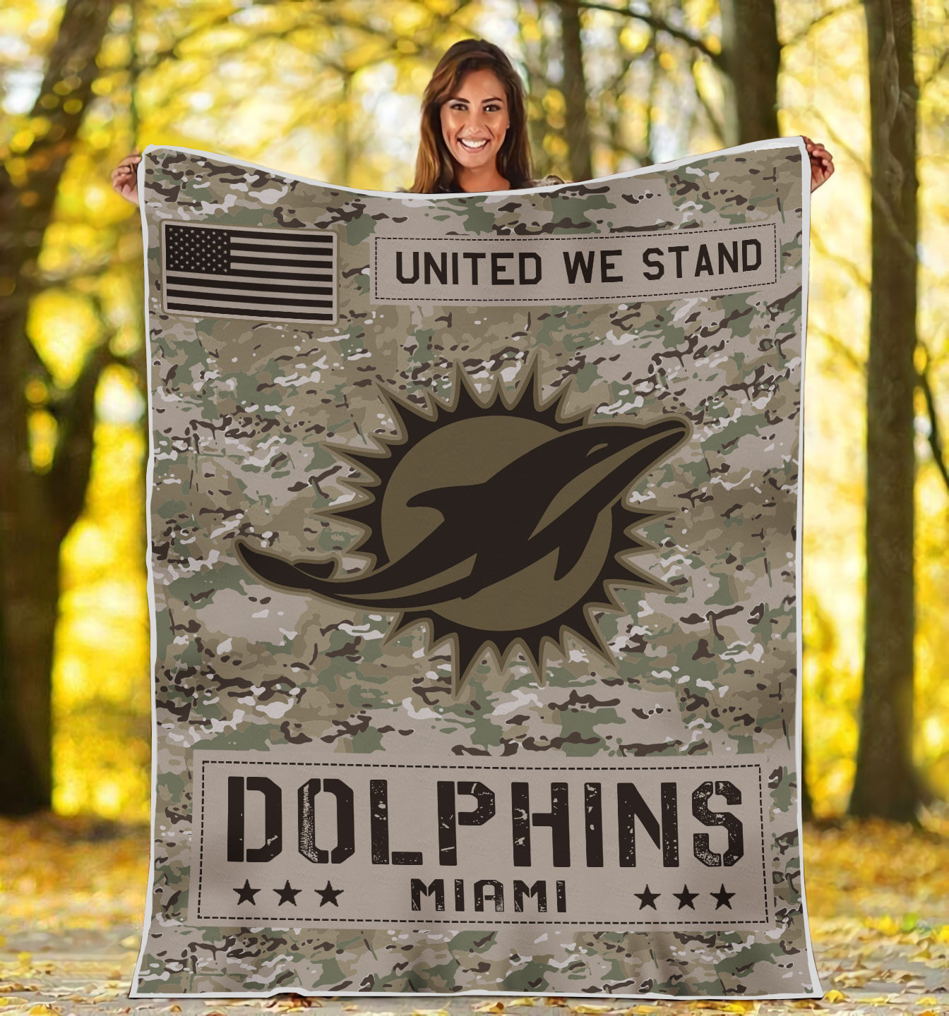 NFL Miami Dolphins Fleece Blanket & Quilt PBO077U
