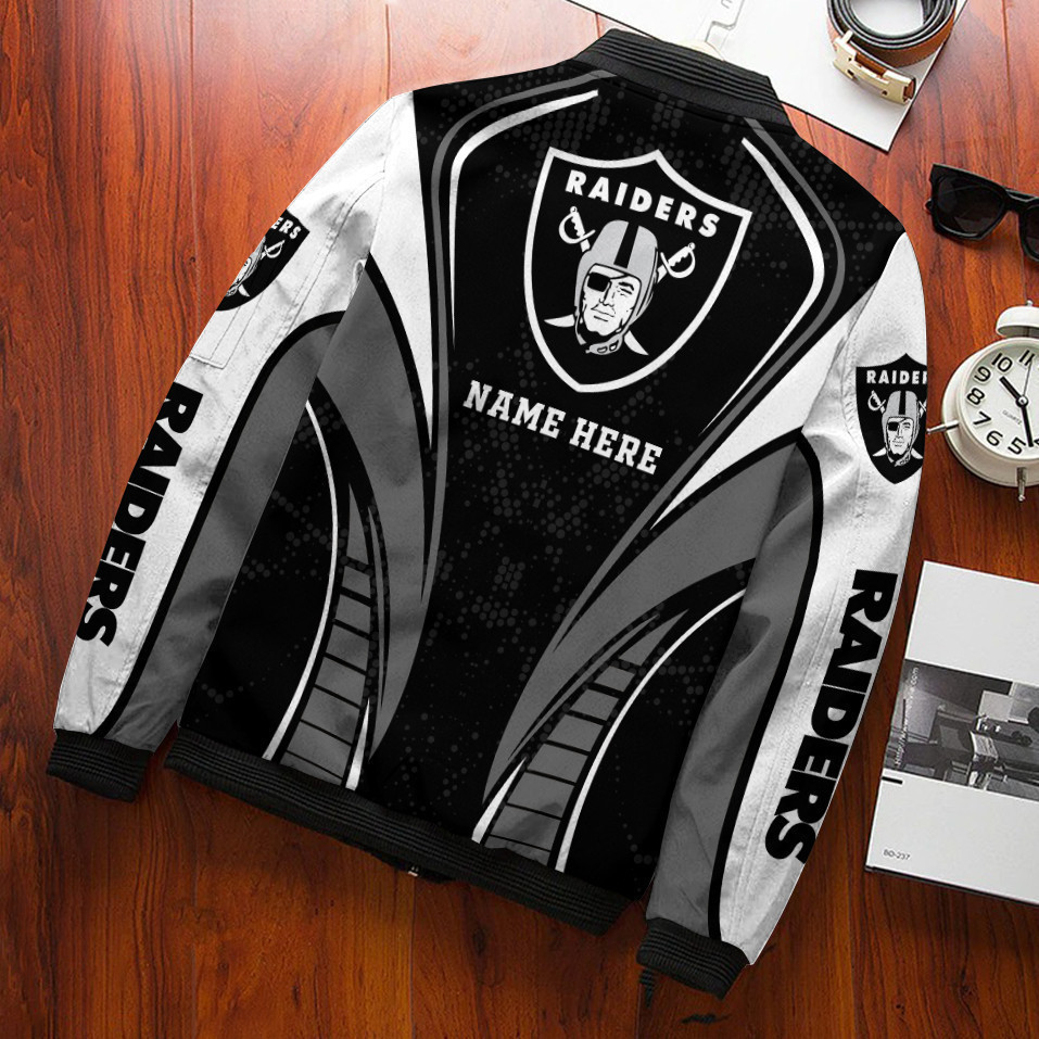 Las Vegas Raiders Personalized Bomber Jacket PBST3R7