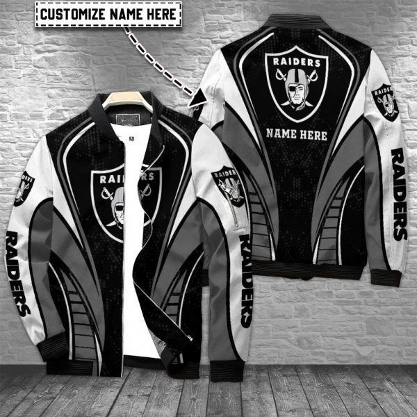 Las Vegas Raiders Personalized Bomber Jacket PBST3R7