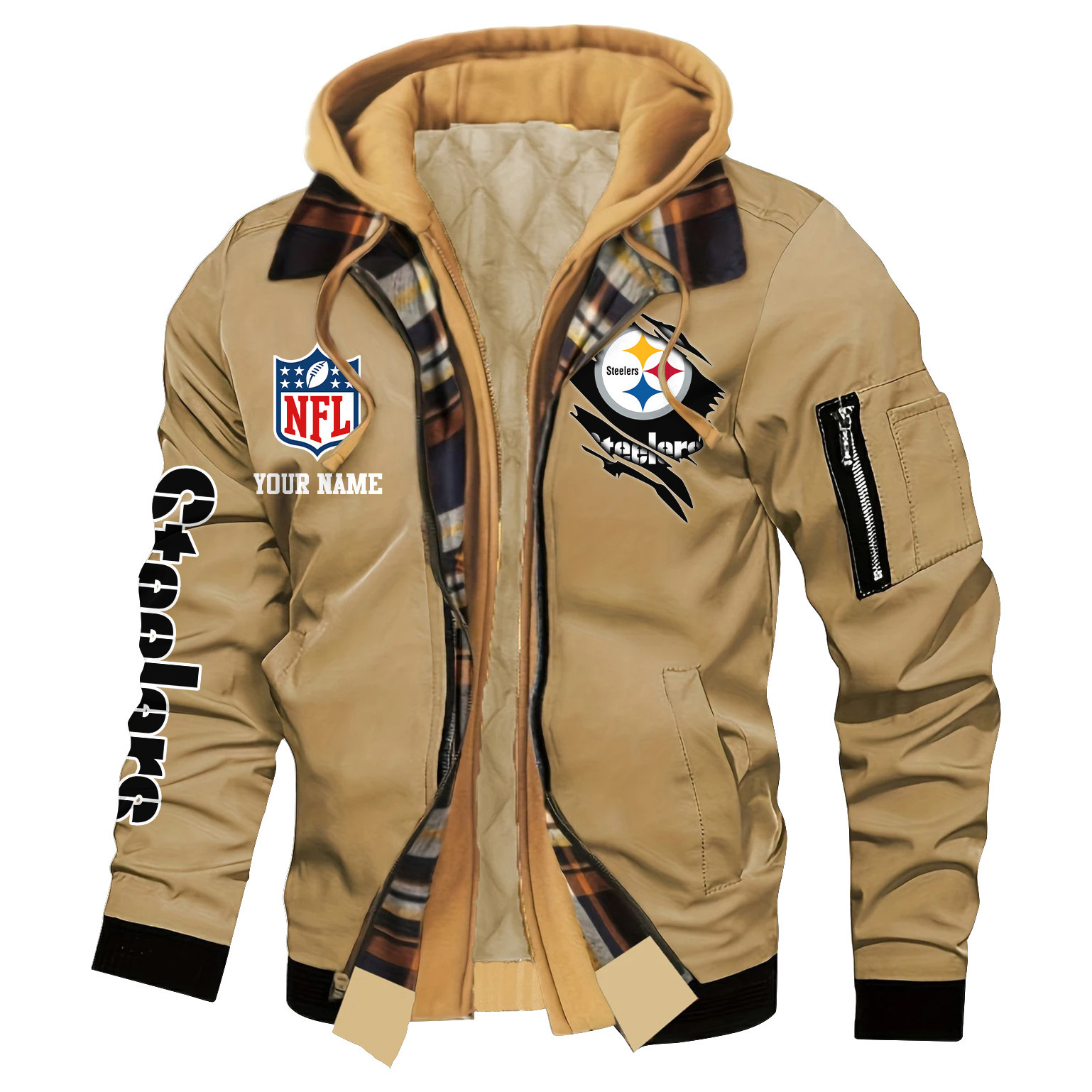 Pittsburgh Steelers Jacket Casual Fake Two Piece Design SPTJCFTPD027