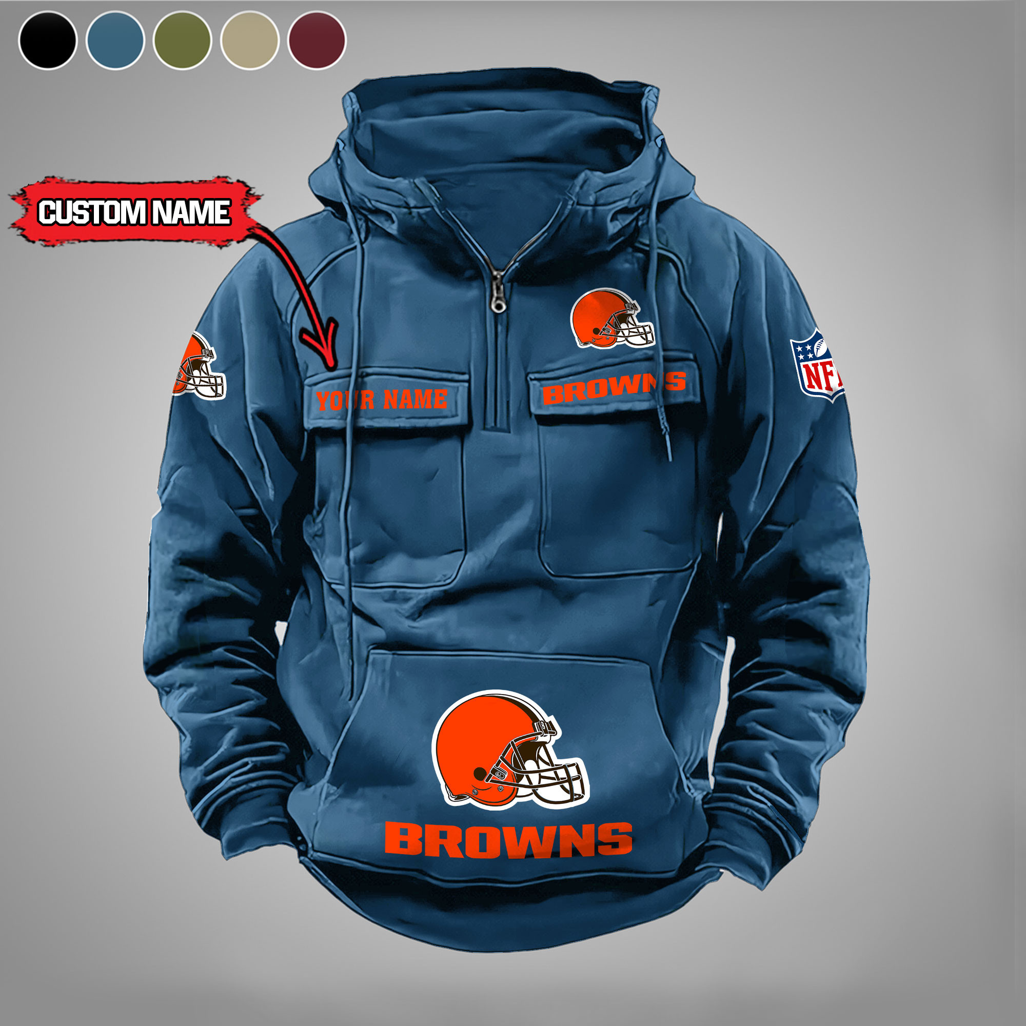 Cleveland Browns Vintage Men Hoodie PBS5AFD