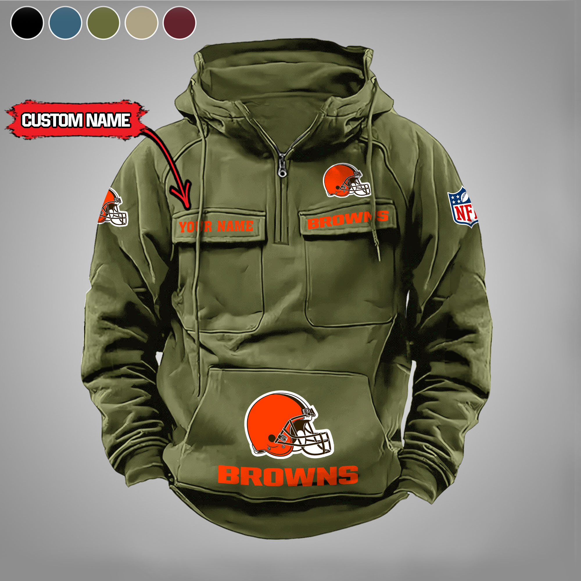 Cleveland Browns Vintage Men Hoodie PBS5AFD