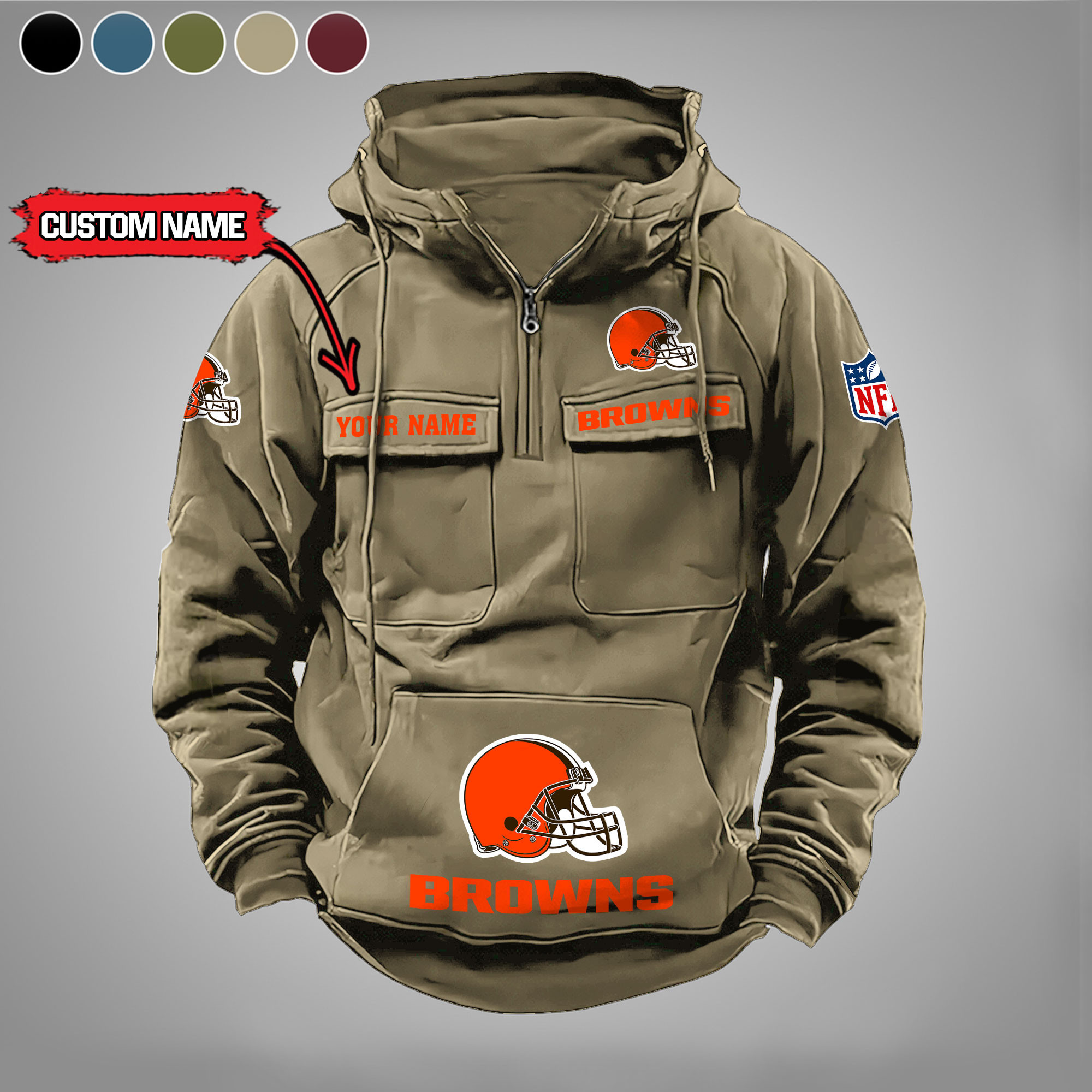 Cleveland Browns Vintage Men Hoodie PBS5AFD
