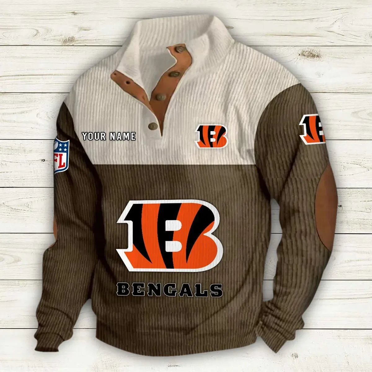 Cincinnati Bengals S9DBSCH642 Sport Print Sweatshirt