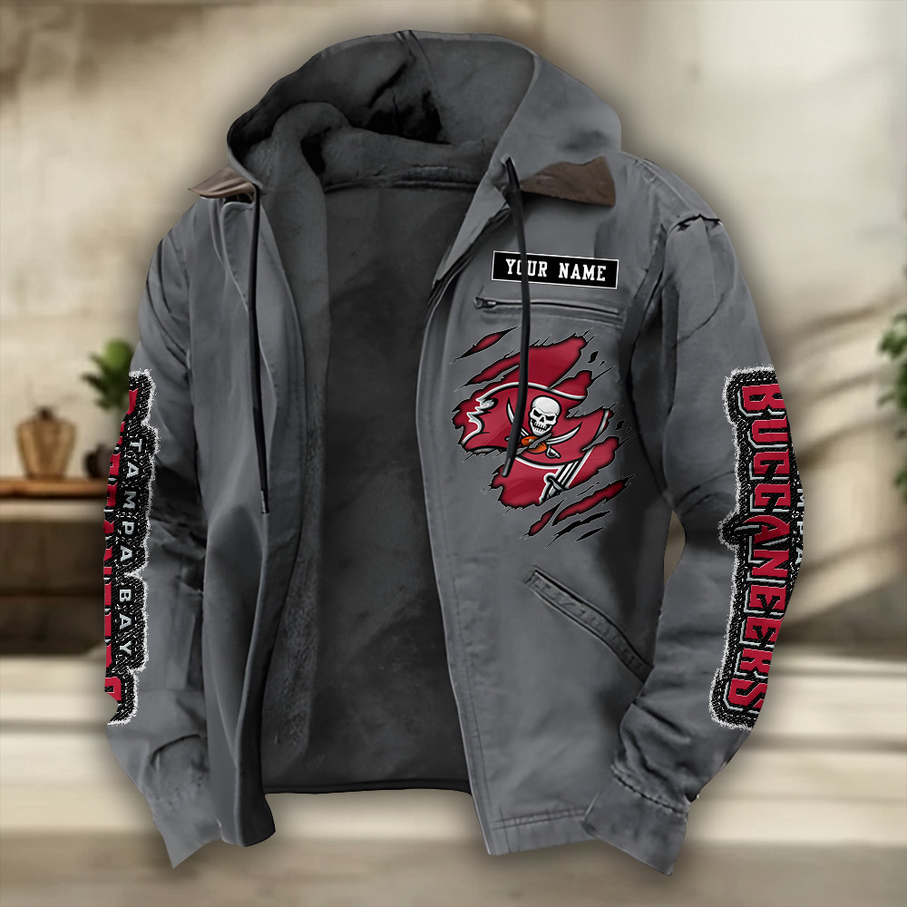Tampa Bay Buccaneers Heavyweight Hooded Jacket SPTPJH287