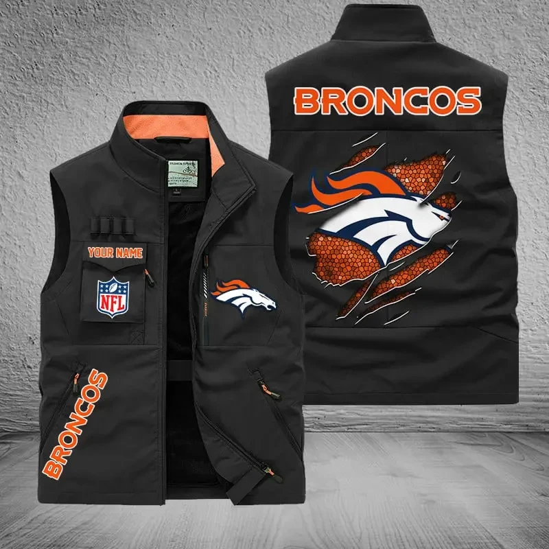 Denver Broncos Sleeveless Jacket Multicolor S9SLJK046