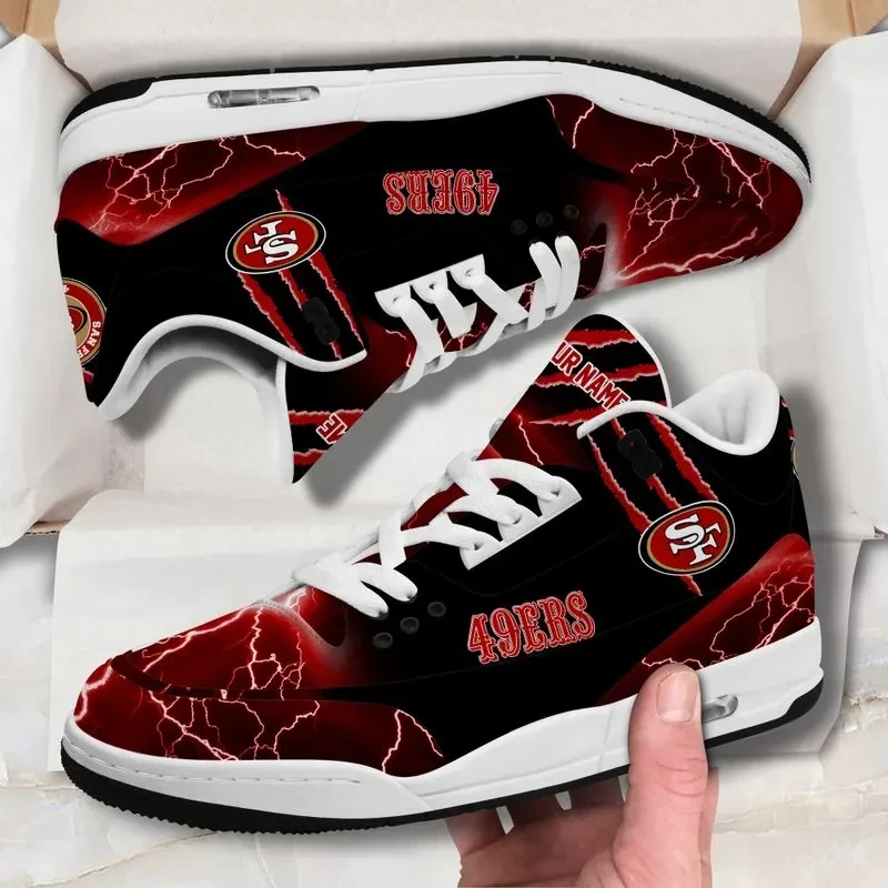 San Francisco 49ers Basic Leather JD03 Shoes Men and Women AZBT44B