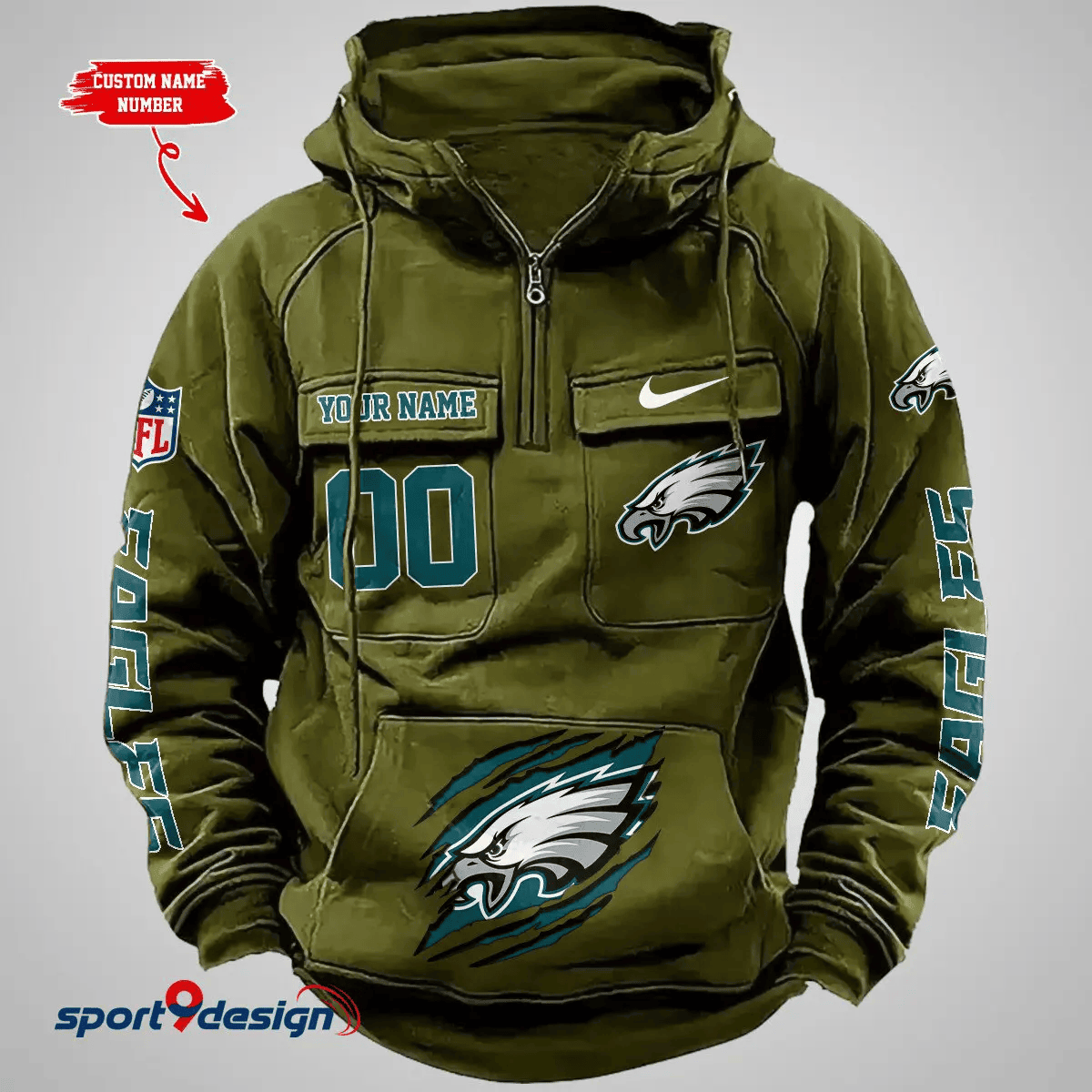 Philadelphia Eagles Vintage Men Hoodie PB770TY