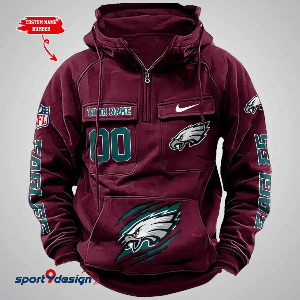 Philadelphia Eagles Vintage Men Hoodie PB770TY