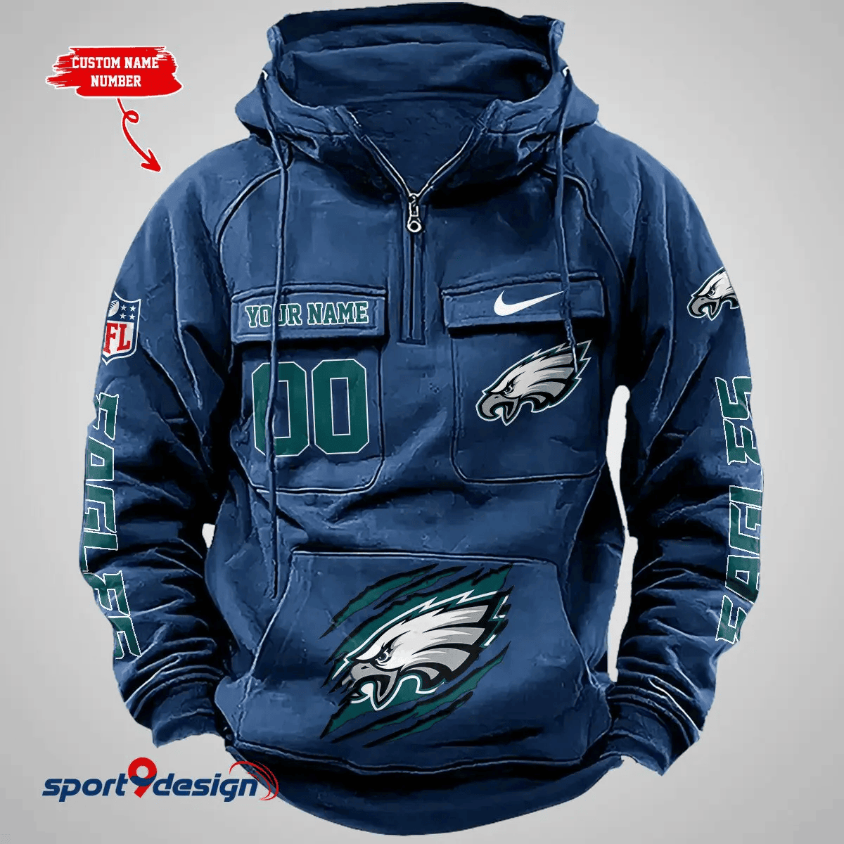 Philadelphia Eagles Vintage Men Hoodie PB770TY
