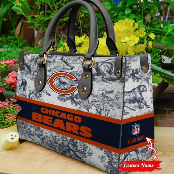 Chicago Bears Personalized Leather Hand Bag PBOC4KX