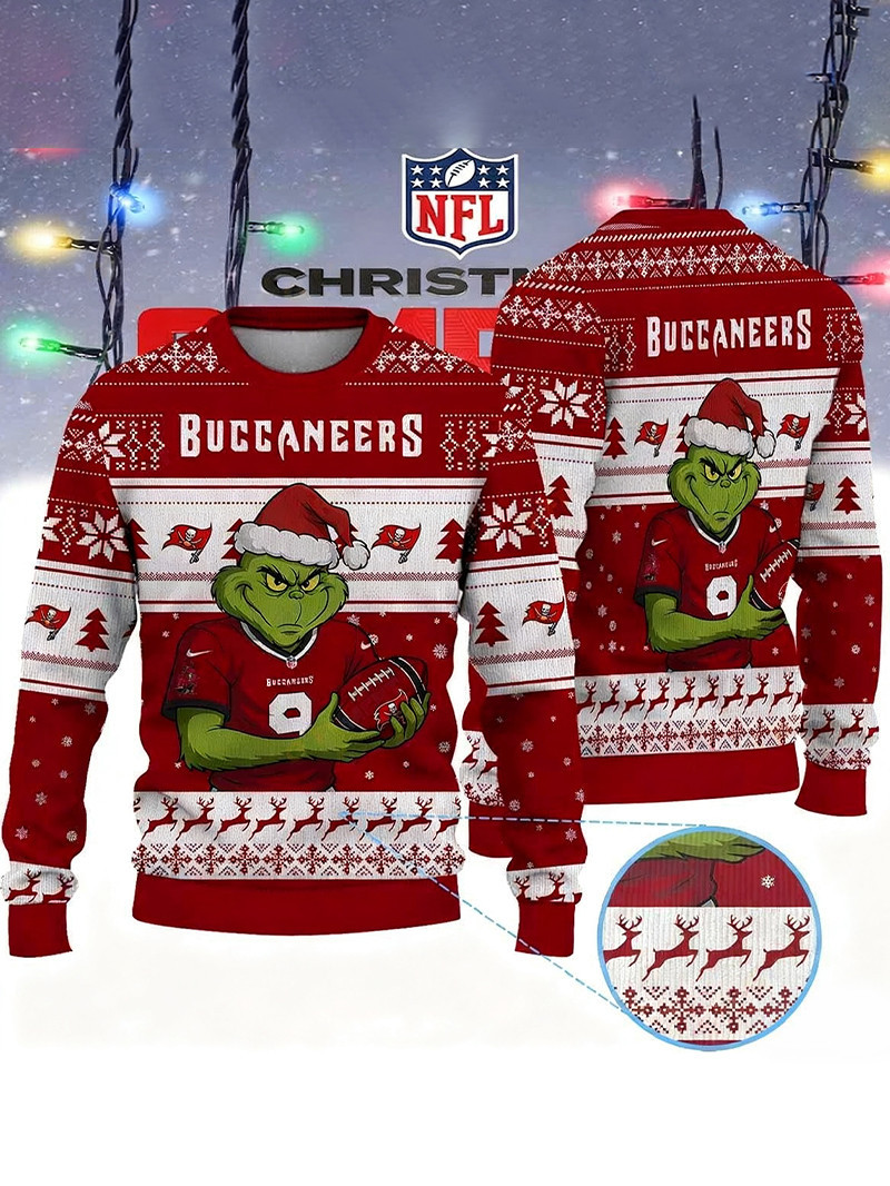 Tampa Bay Buccaneers Grinch Ugly Sweater GU2323