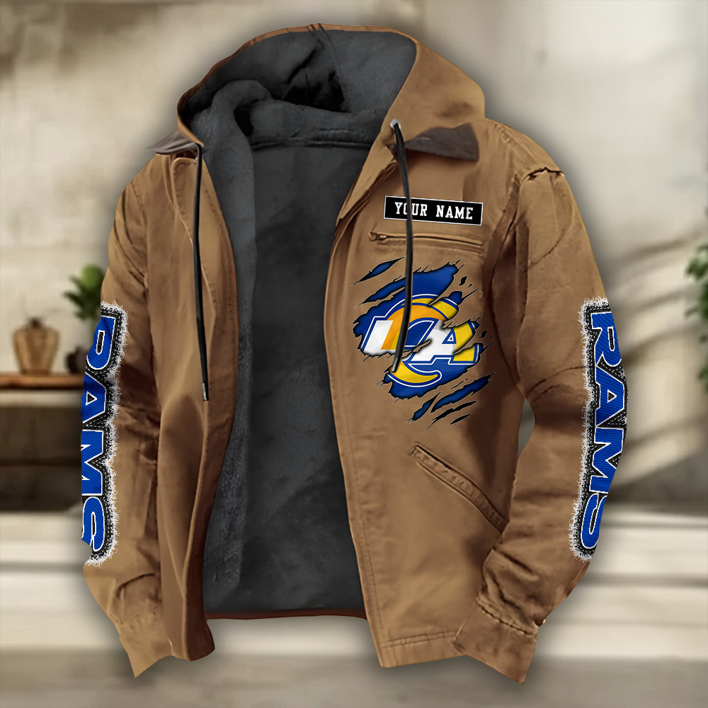 Los Angeles Rams Heavyweight Hooded Jacket SPTPJH276