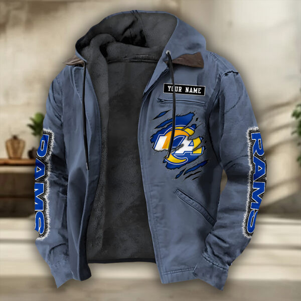 Los Angeles Rams Heavyweight Hooded Jacket PBHYX5X