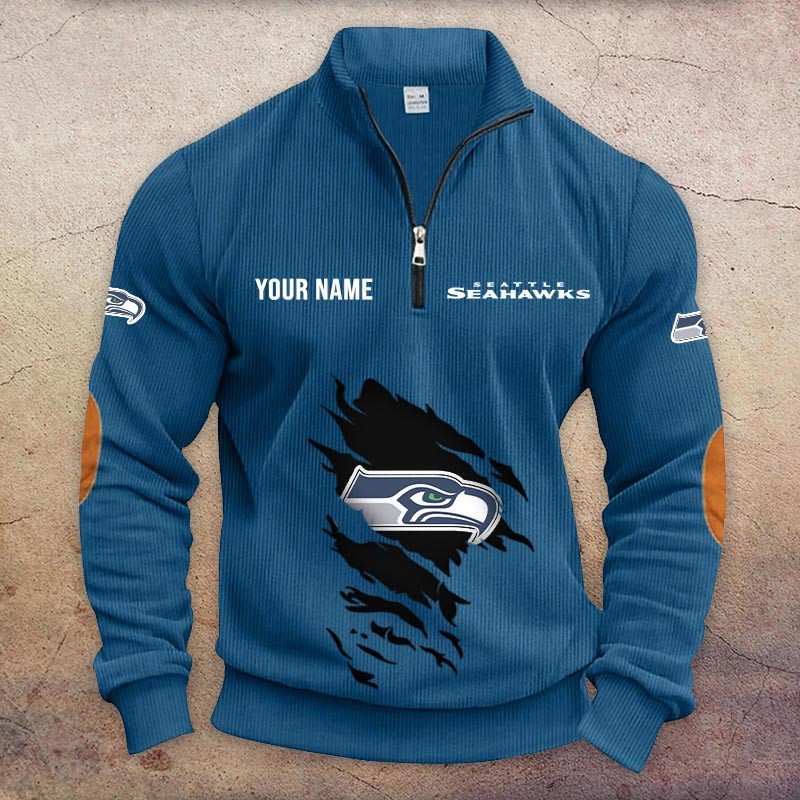 Seattle Seahawks Half-Zip Hoodie PBECP1V