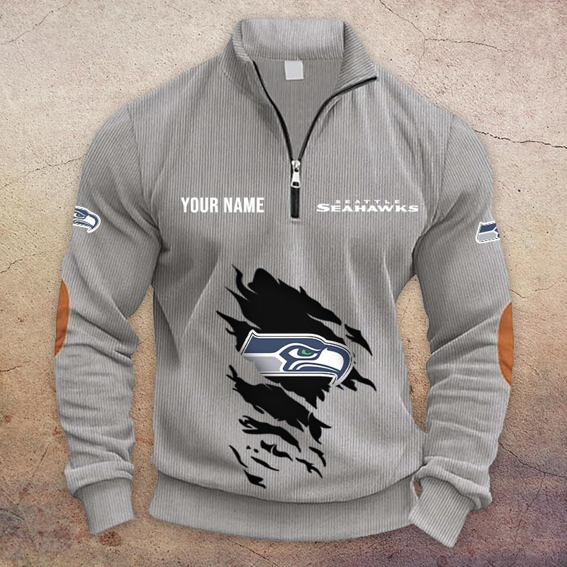 Seattle Seahawks Half-Zip Hoodie PBECP1V