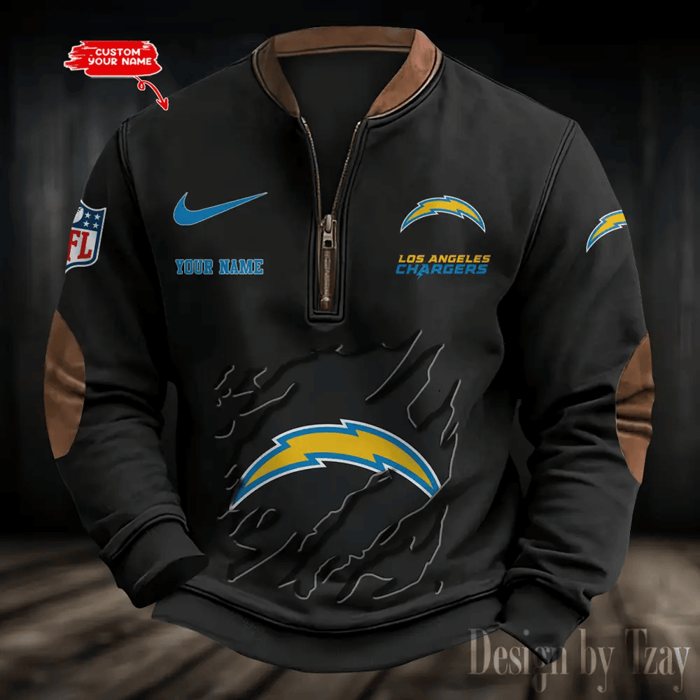 Los Angeles Chargers Print Vintage Sweatshirt PB84S1N
