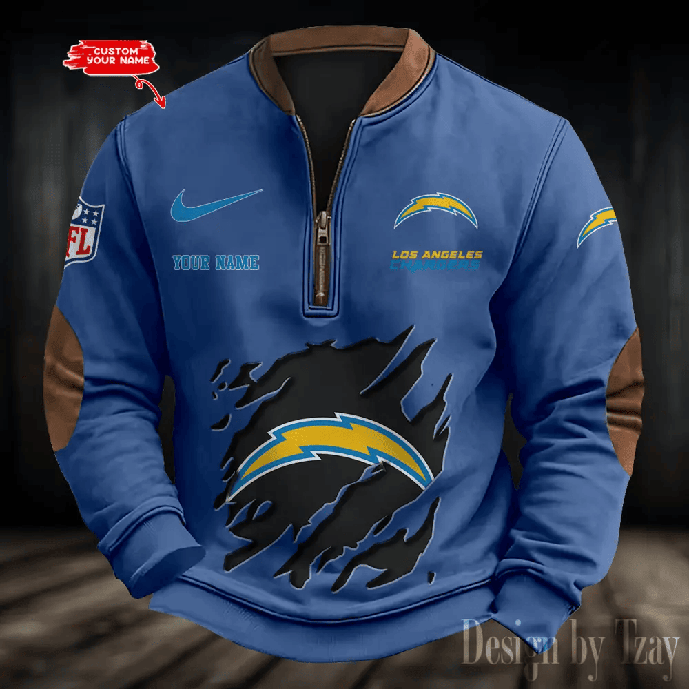 Los Angeles Chargers Print Vintage Sweatshirt PB84S1N