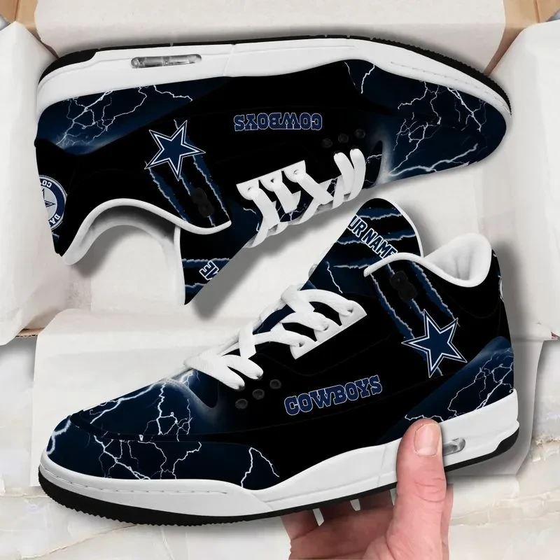 Dallas Cowboys Basic Leather JD03 Shoes Men and Women AZBTA45V