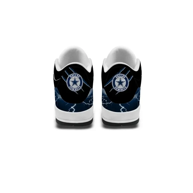 Dallas Cowboys Basic Leather JD03 Shoes Men and Women PBNWV6M