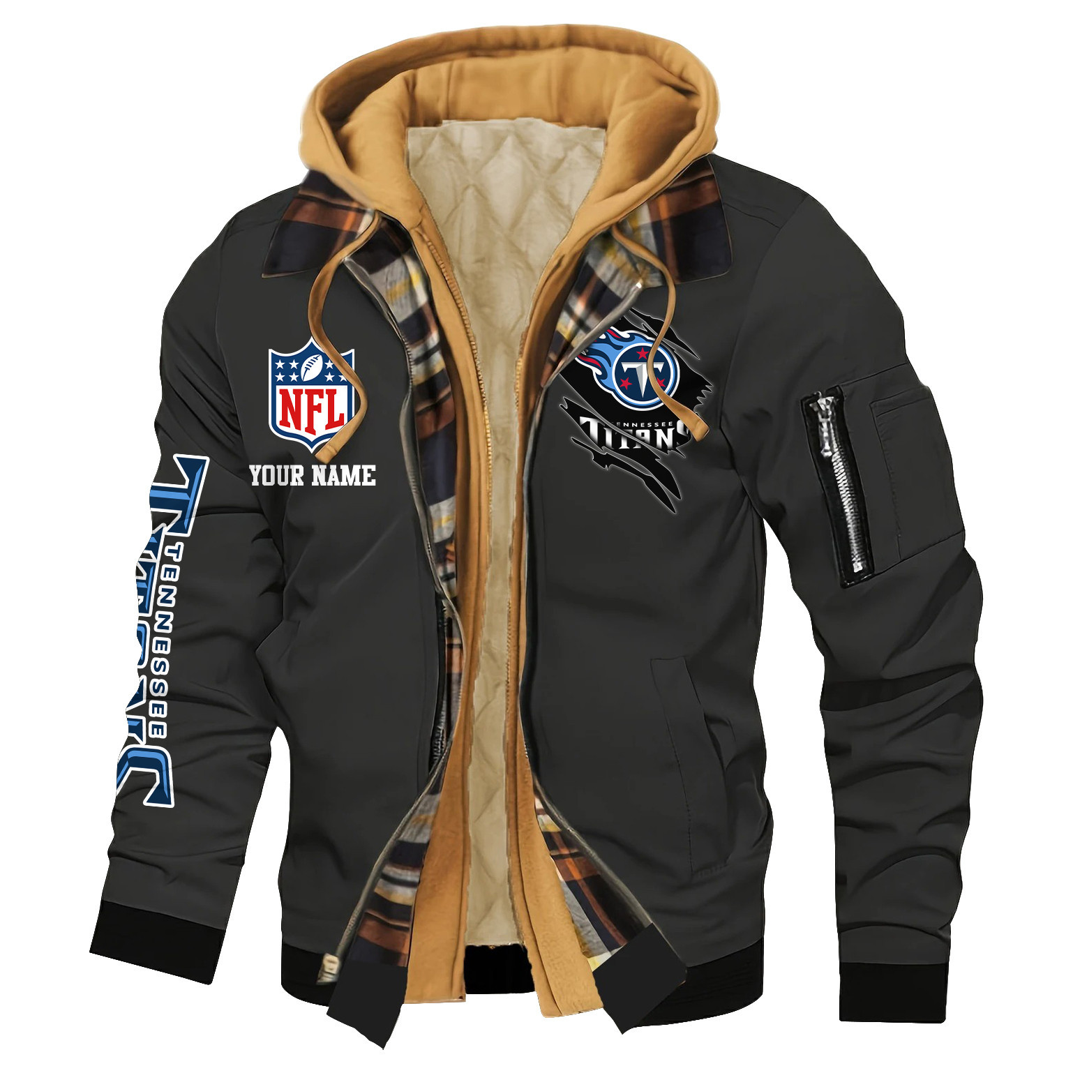 Tennessee Titans Jacket Casual Fake Two Piece Design PBXENM7
