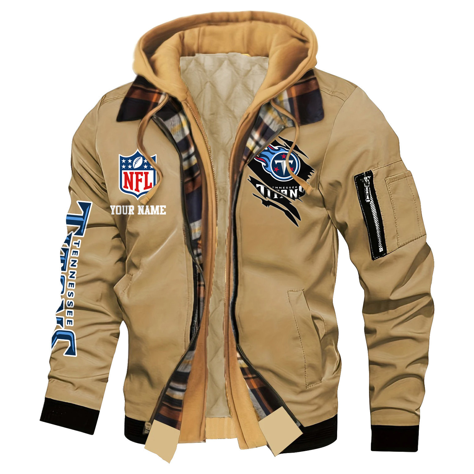 Tennessee Titans Jacket Casual Fake Two Piece Design PBXENM7