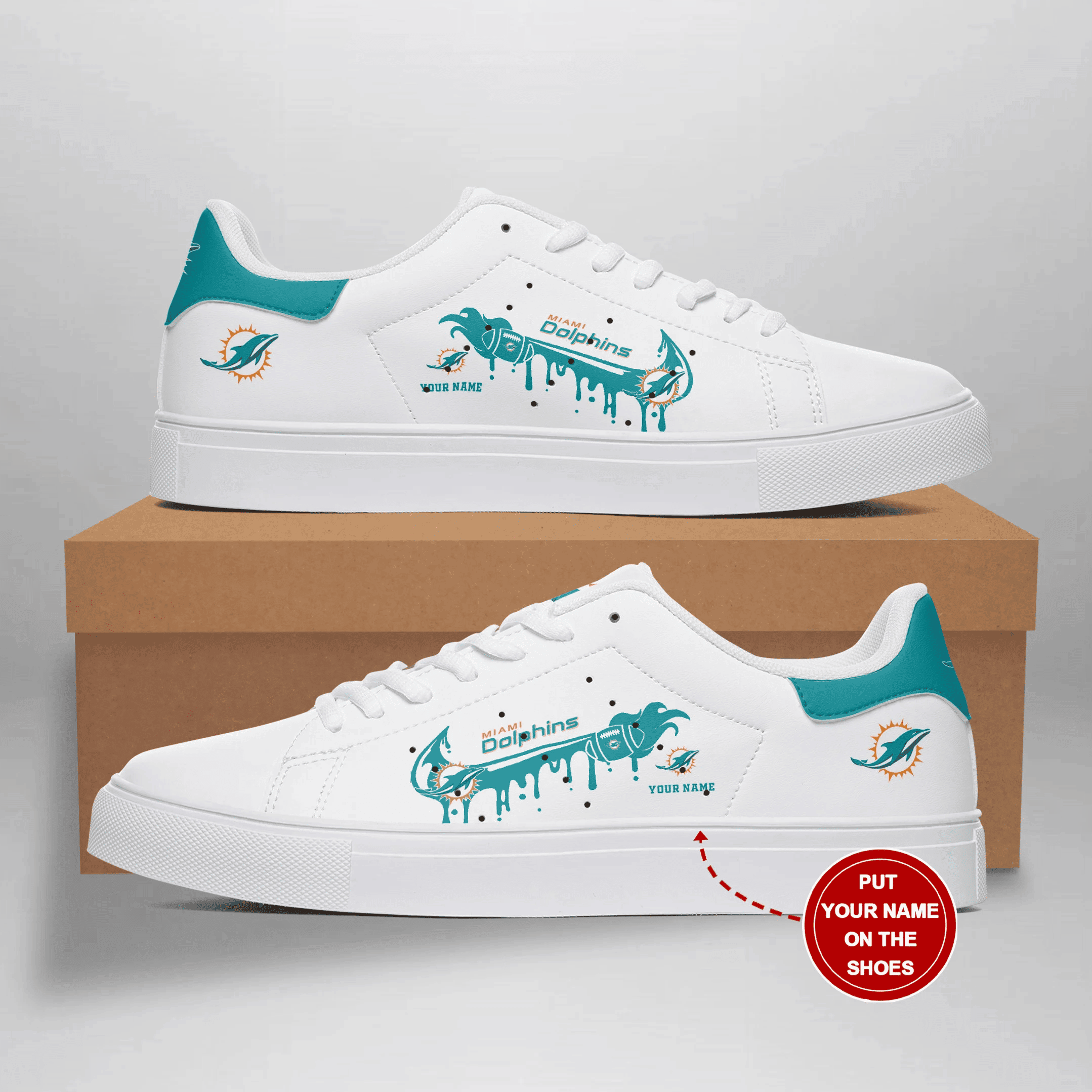 Miami Dolphins Personalized SS Custom Sneakers S0309 BG207