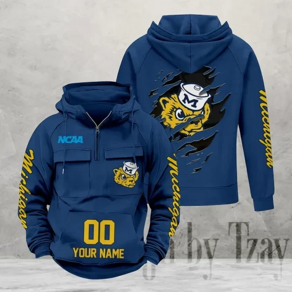 Michigan Wolverines Vintage Men Hoodie PBRE0NB