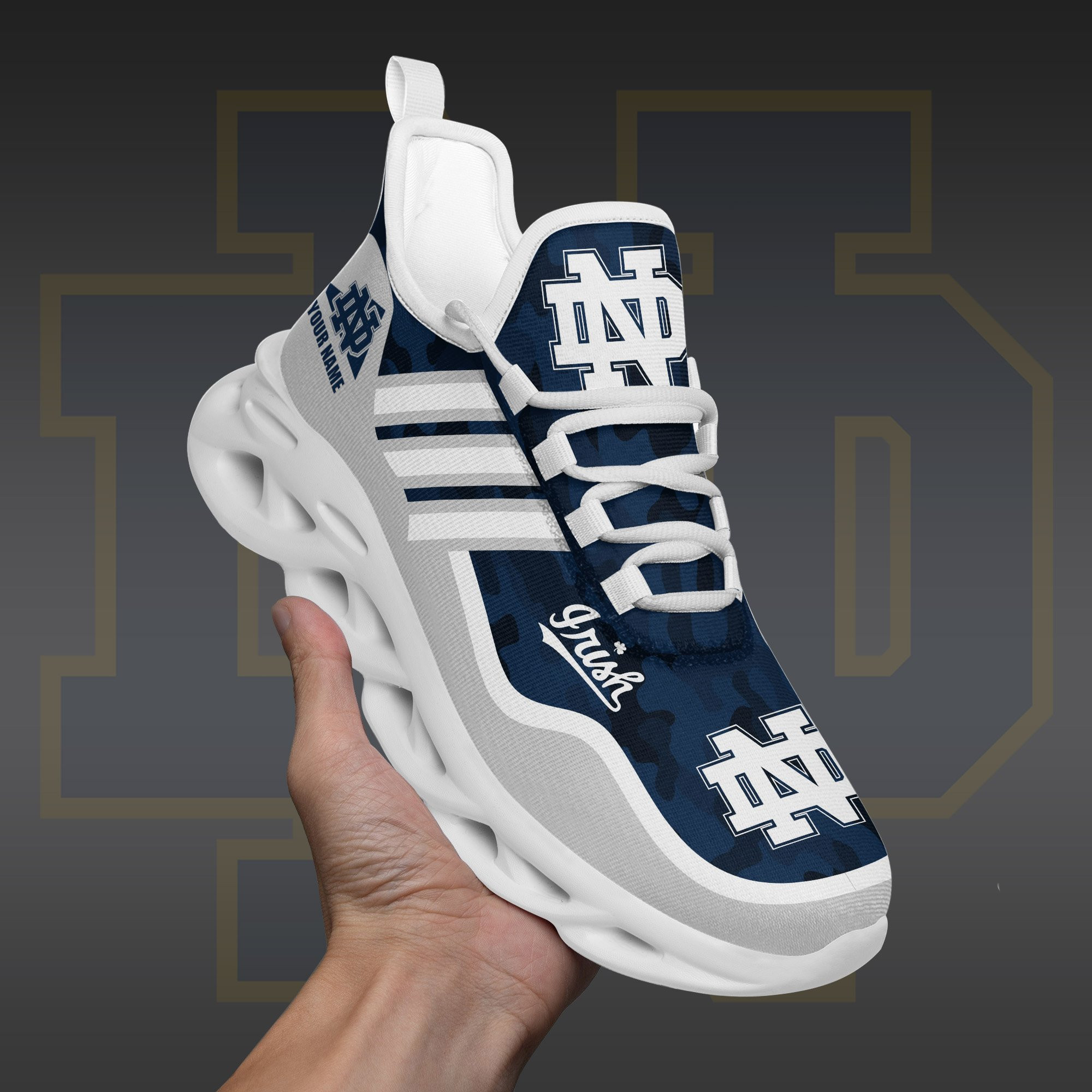Notre Dame Personalized MAX SOUL SHOES PBJTWO1