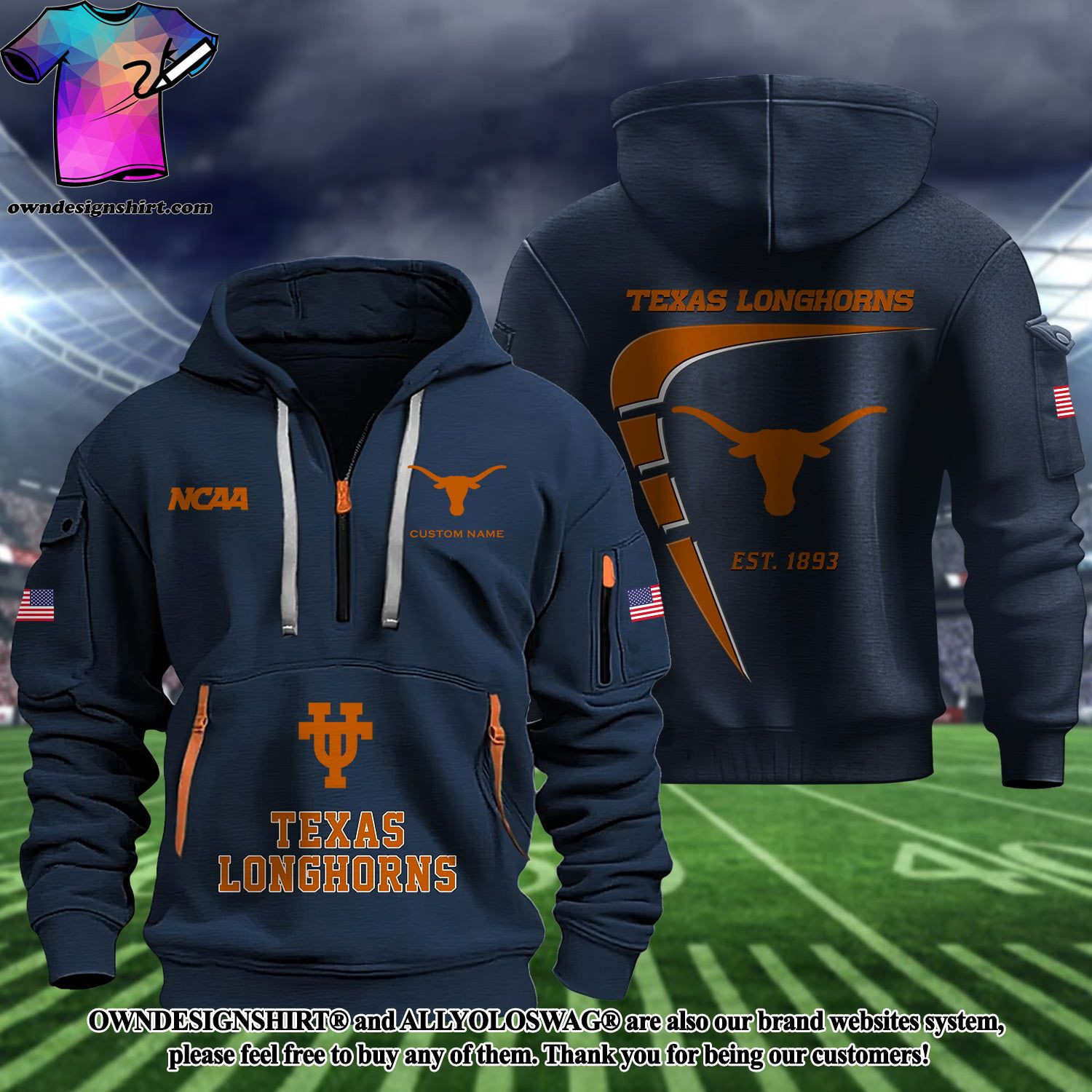 Texas Longhorns Heavy Hoodie OHHI87