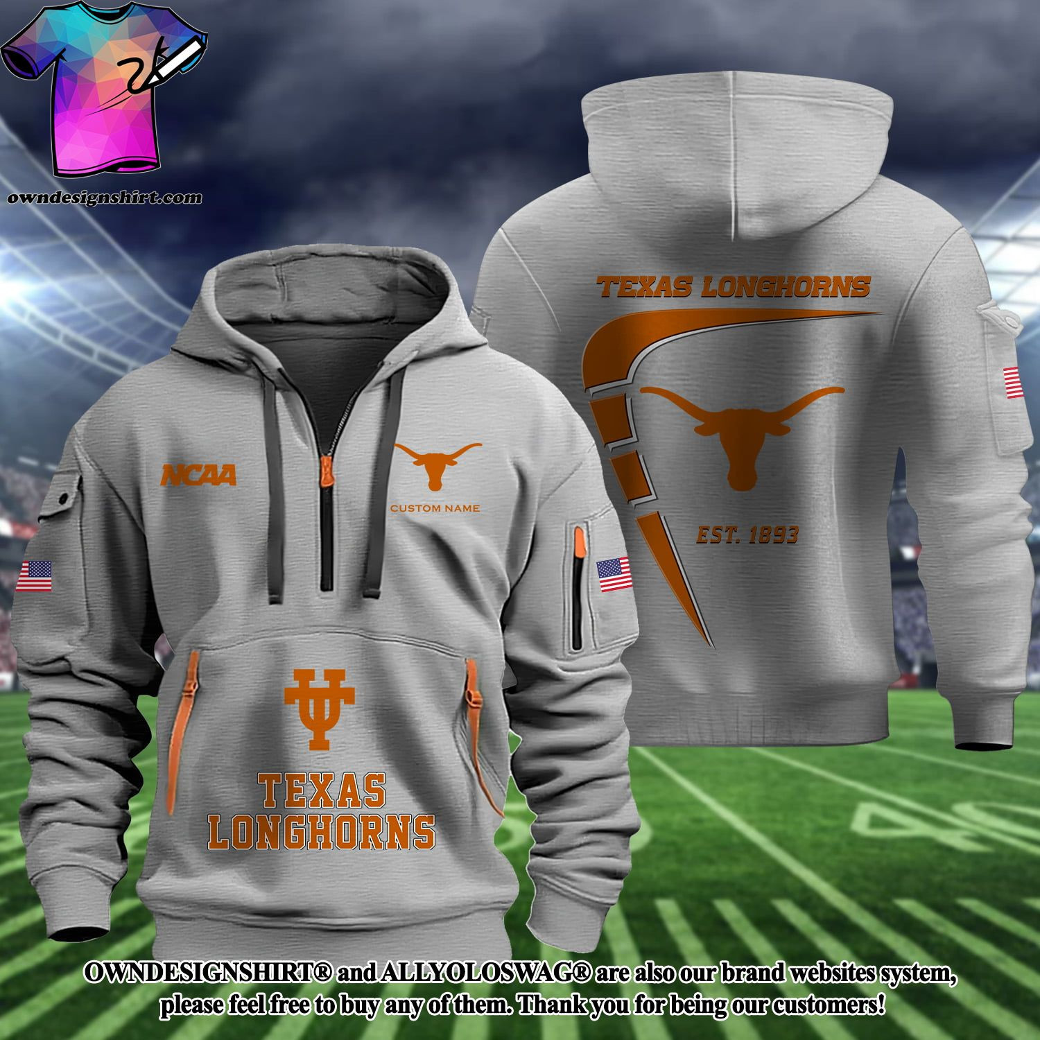Texas Longhorns Heavy Hoodie PBC30SN