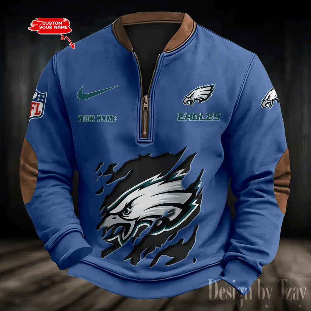 Philadelphia Eagles Print Vintage Sweatshirt PBLG24N