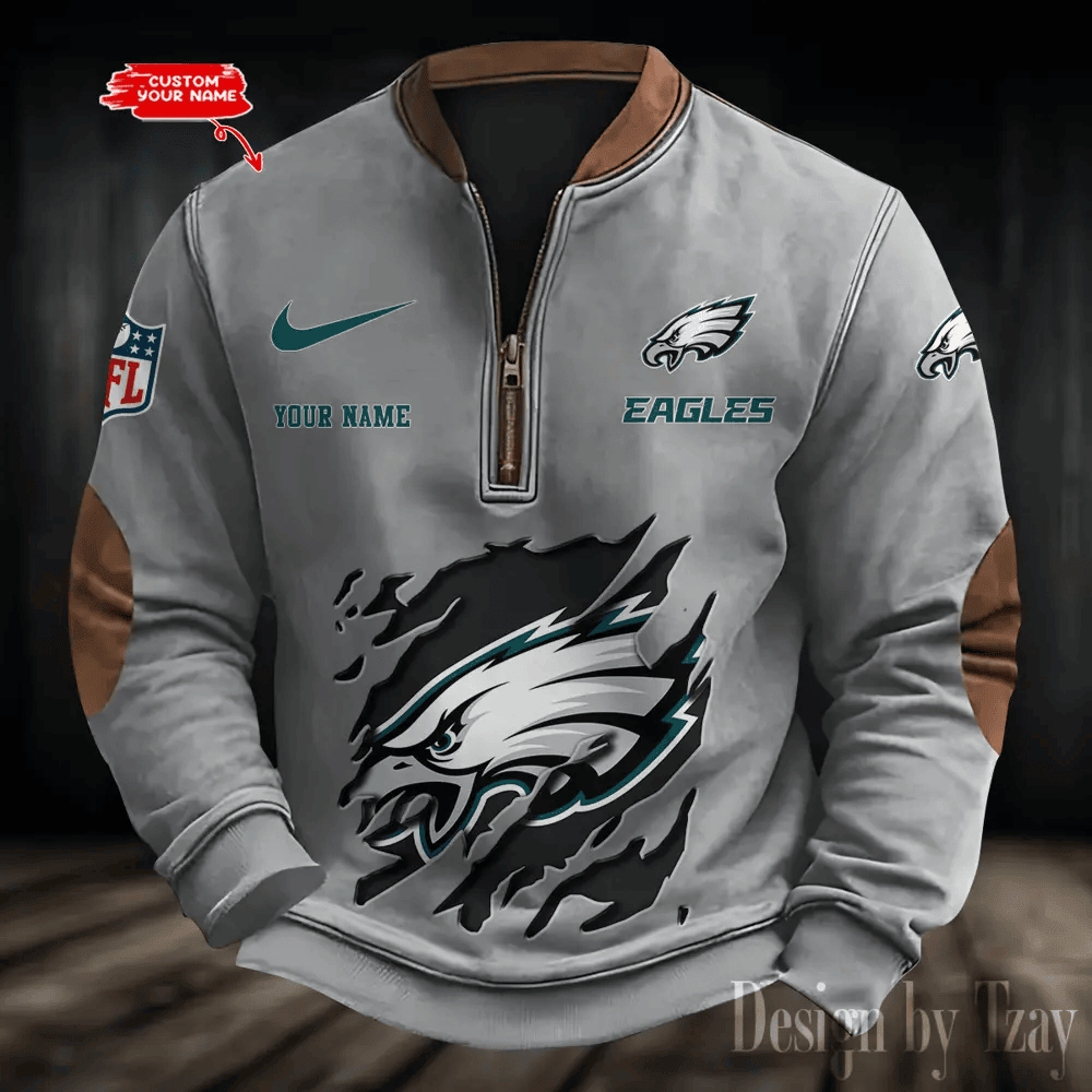 Philadelphia Eagles Print Vintage Sweatshirt PBLG24N