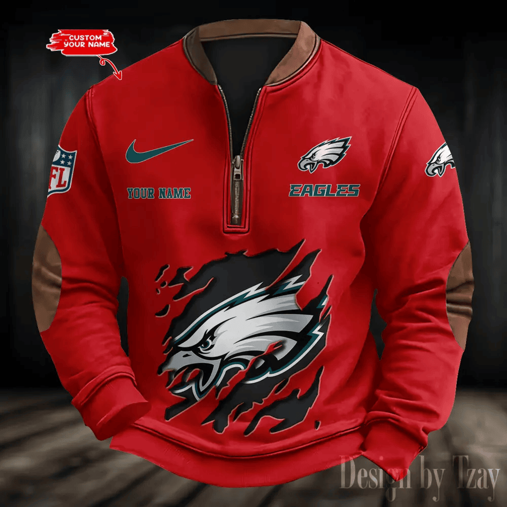 Philadelphia Eagles Print Vintage Sweatshirt PBLG24N