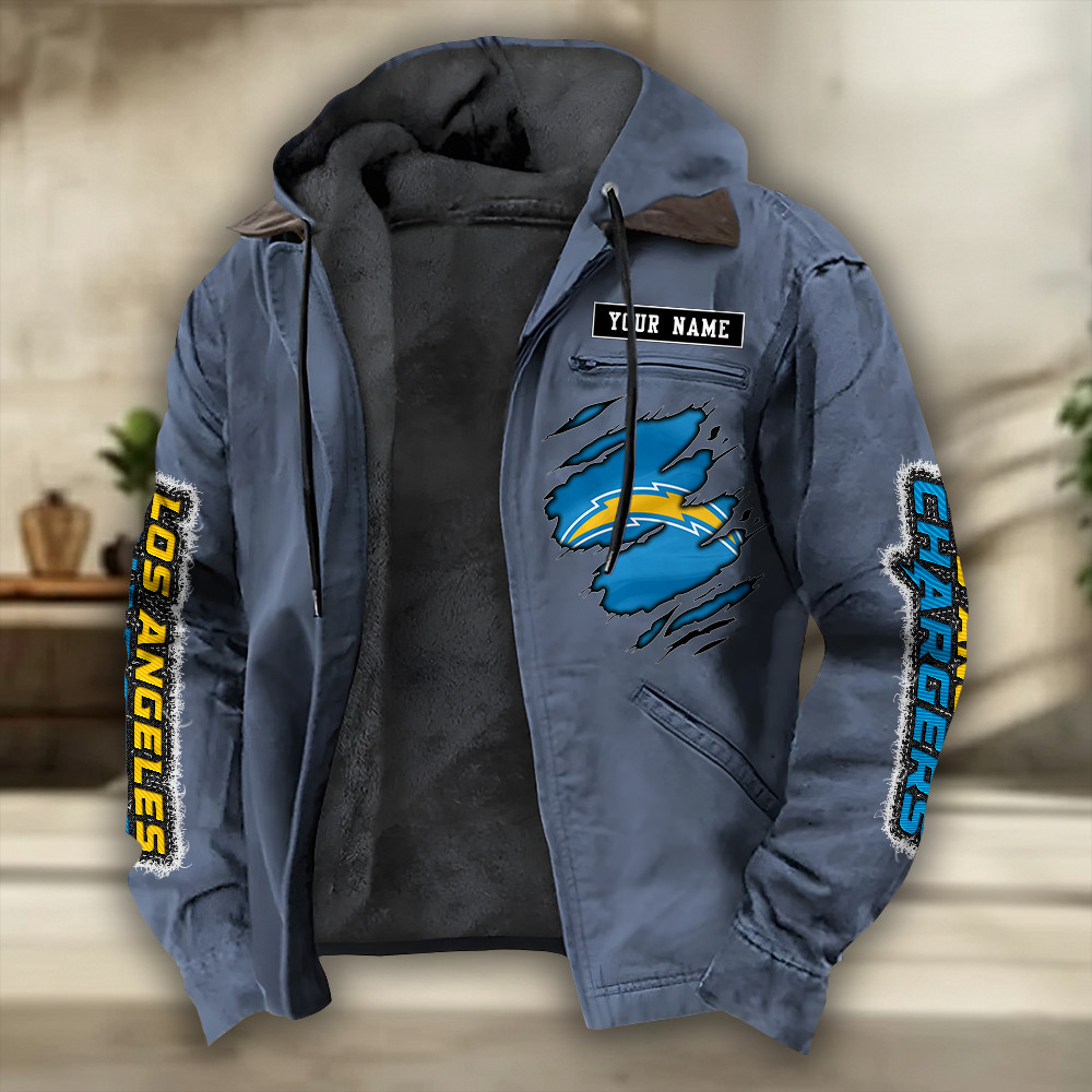 Los Angeles Chargers Heavyweight Hooded Jacket PBHAP6L