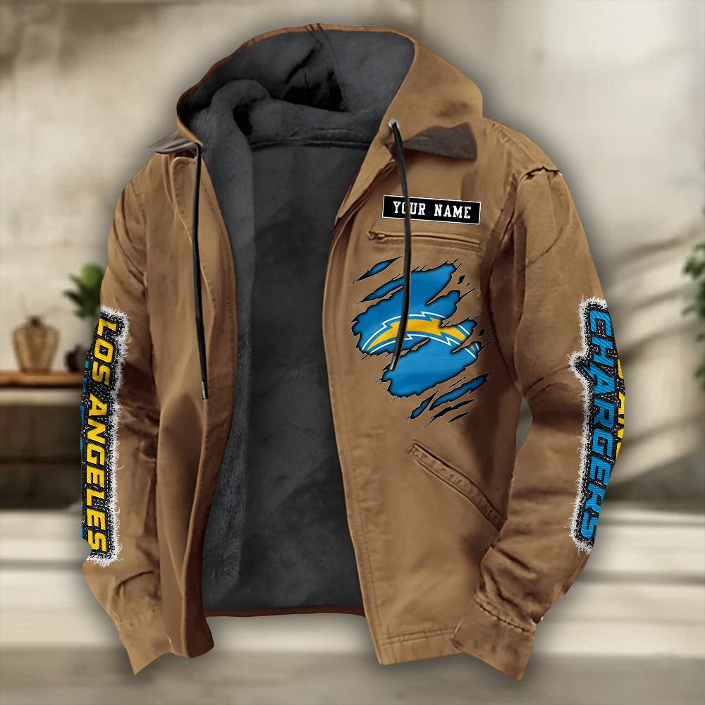 Los Angeles Chargers Heavyweight Hooded Jacket PBHAP6L