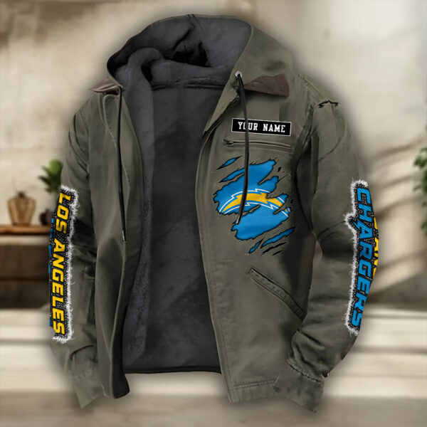 Los Angeles Chargers Heavyweight Hooded Jacket PBHAP6L
